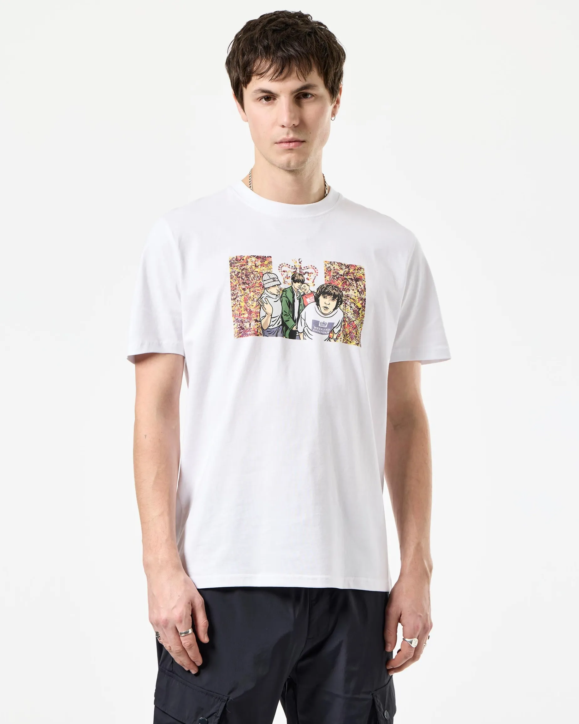 Number 5 Graphic T-Shirt White