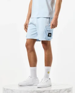 Pink Sands Jogger Shorts Ocean Wave Blue