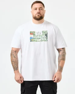 Plus Size - Badman Graphic T-Shirt White