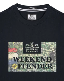 Plus Size - Badman Graphic T-Shirt Navy