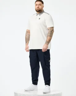 Plus Size - Costa Polo Shirt Ghost/Mid House Check