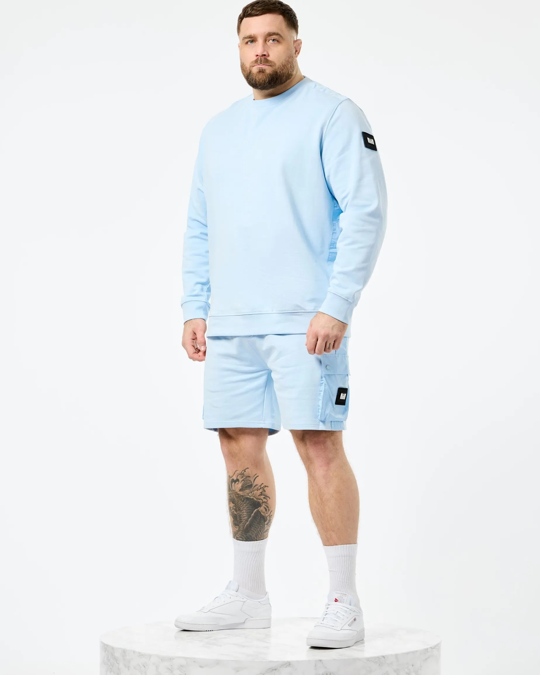 Plus Size - F Bomb Sweatshirt Ocean Wave Blue