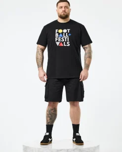 Plus Size - Football + Festivals Graphic T-Shirt Black
