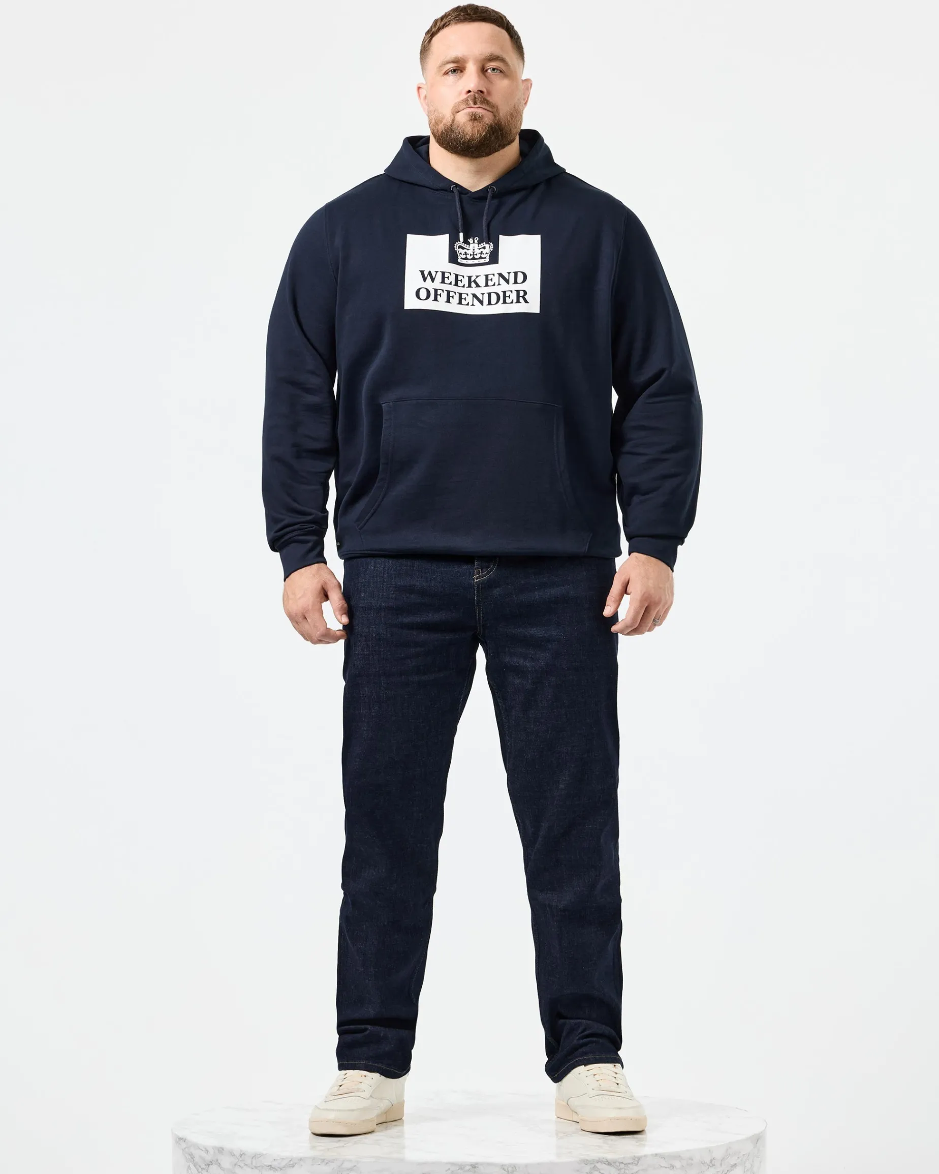 Plus Size - HM Service Classic Hoodie Navy