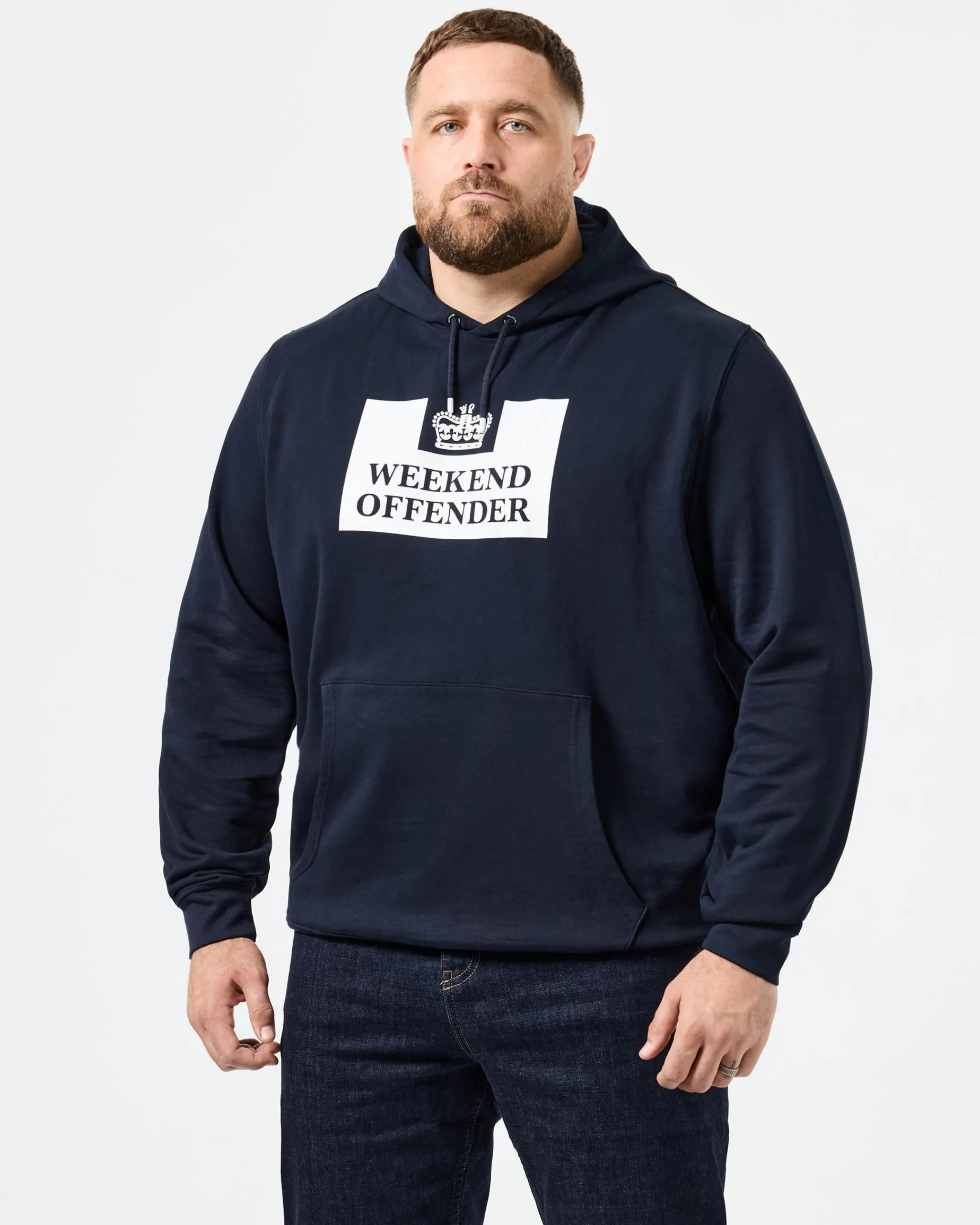 Plus Size - HM Service Classic Hoodie Navy