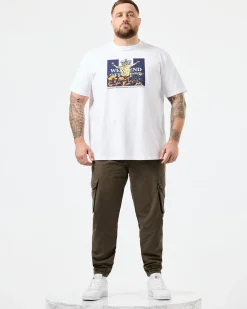 Plus Size - Leo Gregory Graphic T-Shirt White
