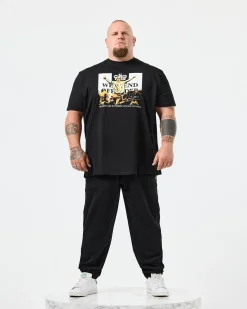 Plus Size - Leo Gregory Graphic T-Shirt Black