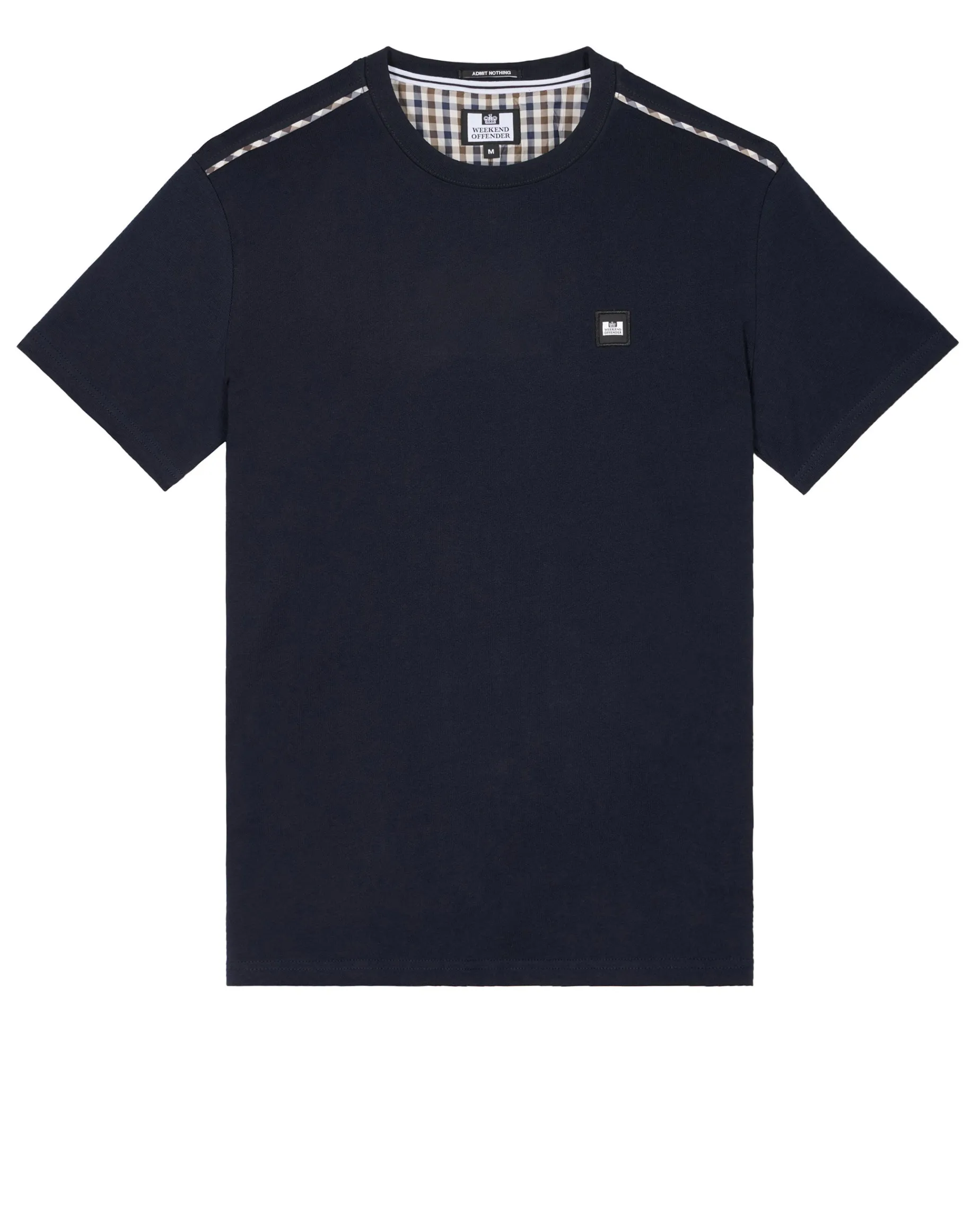 Plus Size - Manuel T-Shirt Navy/Mid House Check