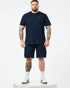 Plus Size - Manuel T-Shirt Navy/Mid House Check