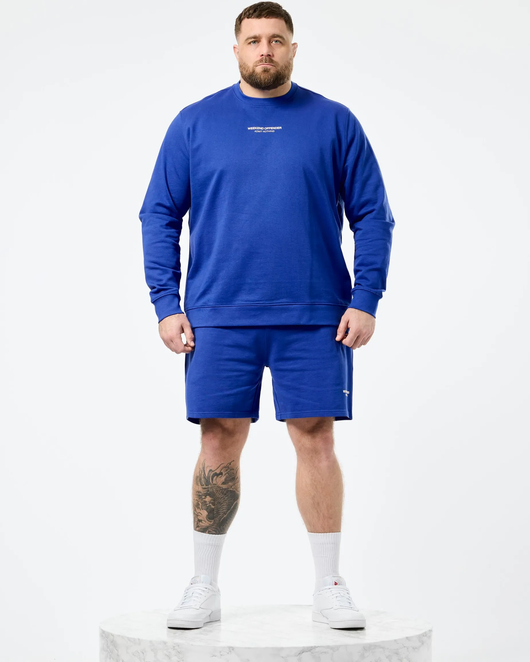 Plus Size - Mytros Shorts Bluebell/Alabaster