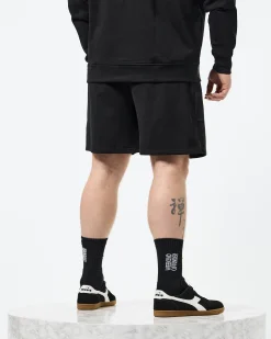 Plus Size - Mytros Shorts Black/Peridot Green