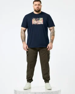 Plus Size - Pianemo Cargo Pants Dark Green