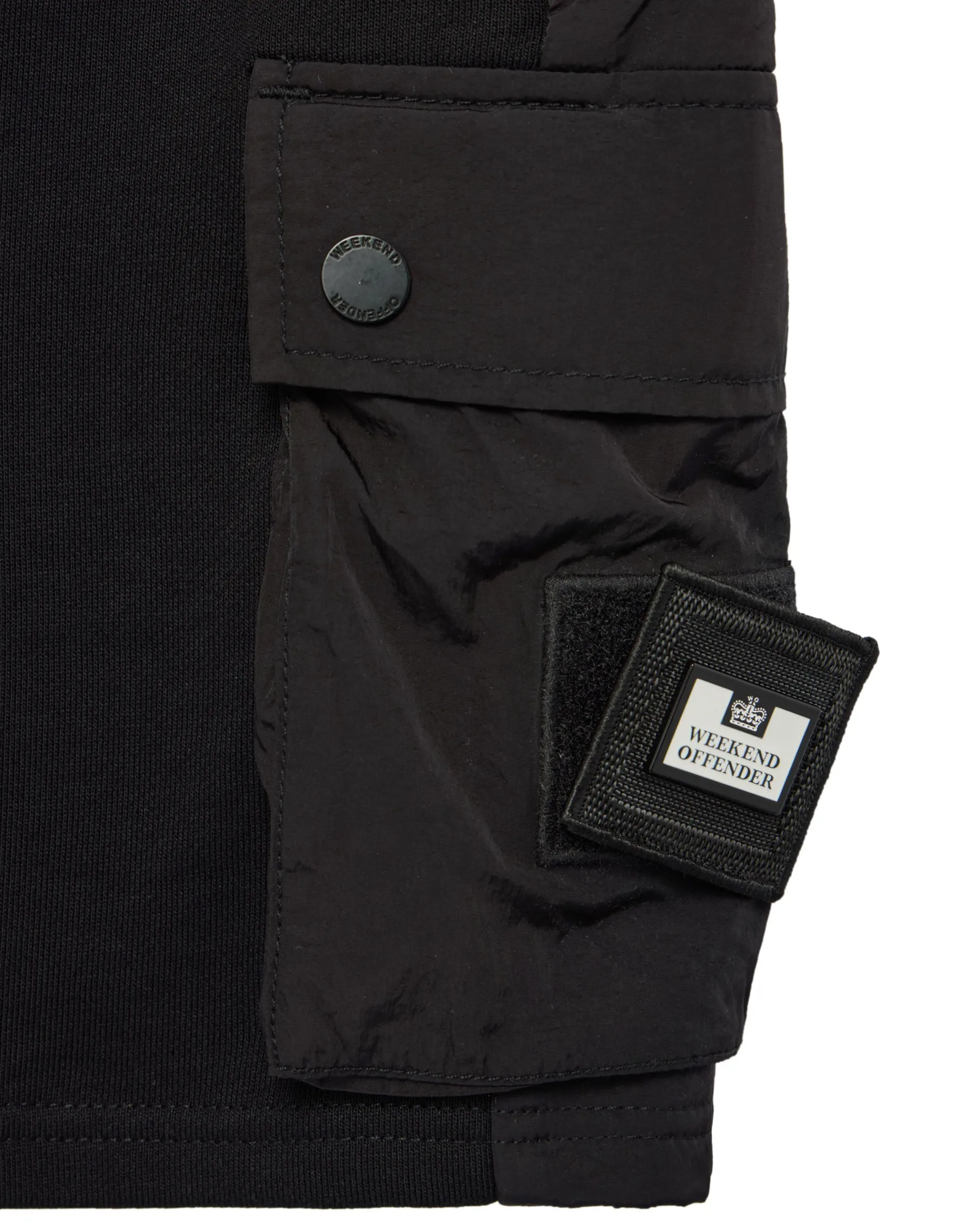 Plus Size - Pink Sands Jogger Shorts Black