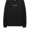 Plus Size - Raval Sweatshirt Black/Peridot Green