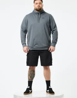 Plus Size - Ribbe Hoodie Zinc