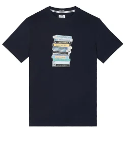 Plus Size - Tapes Graphic T-Shirt Navy