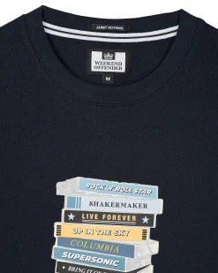 Plus Size - Tapes Graphic T-Shirt Navy