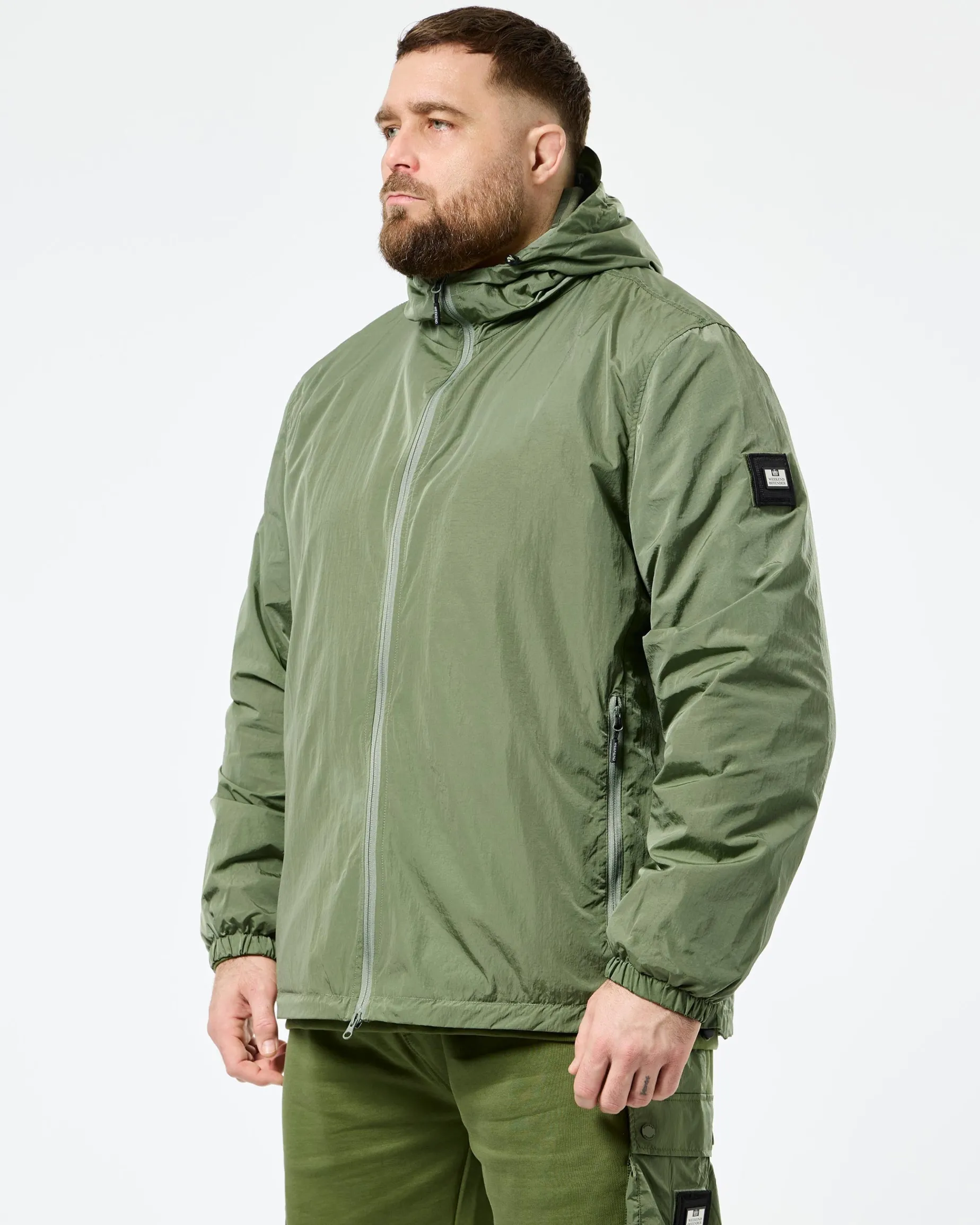 Plus Size - Technician Mesh Lined Jacket Sapling Green