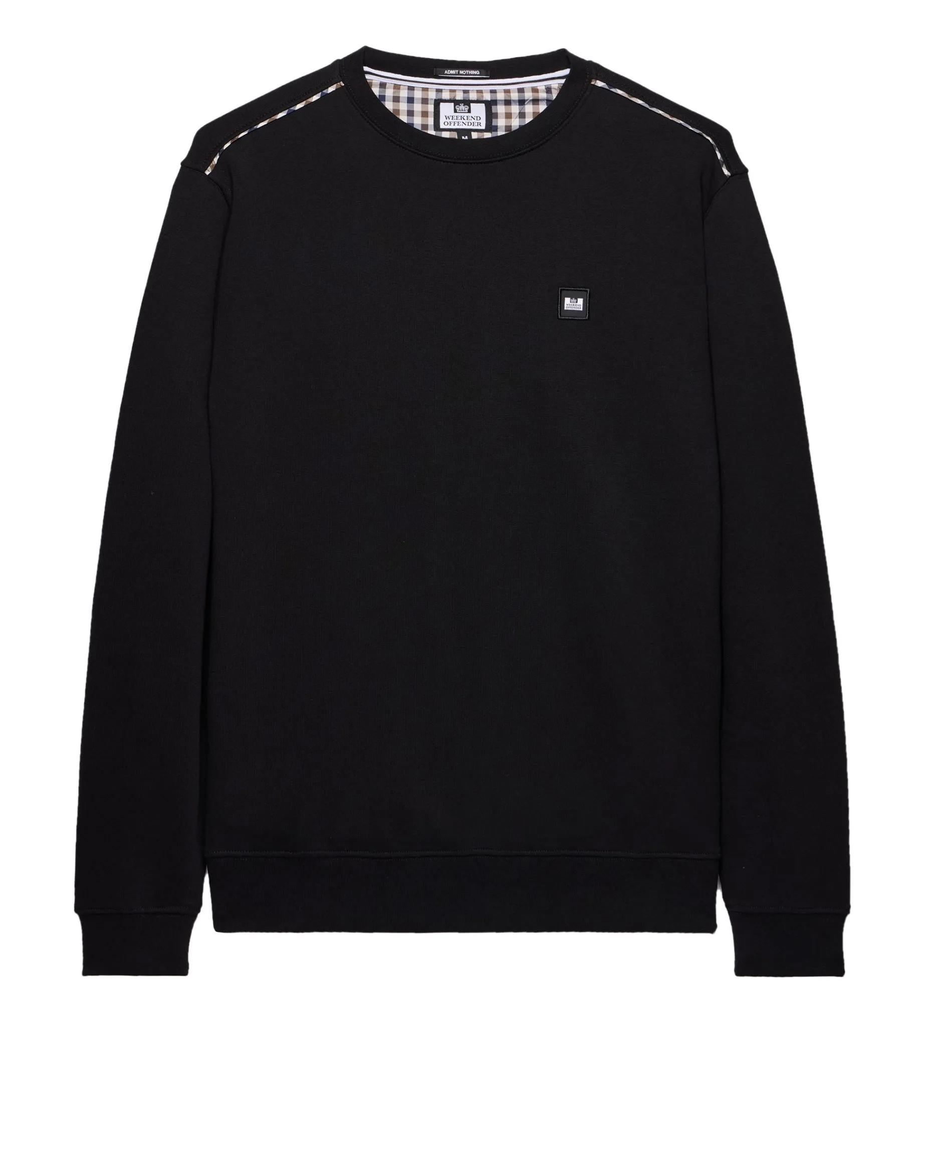 Plus Size - Vega Sweatshirt Black/Mid House Check