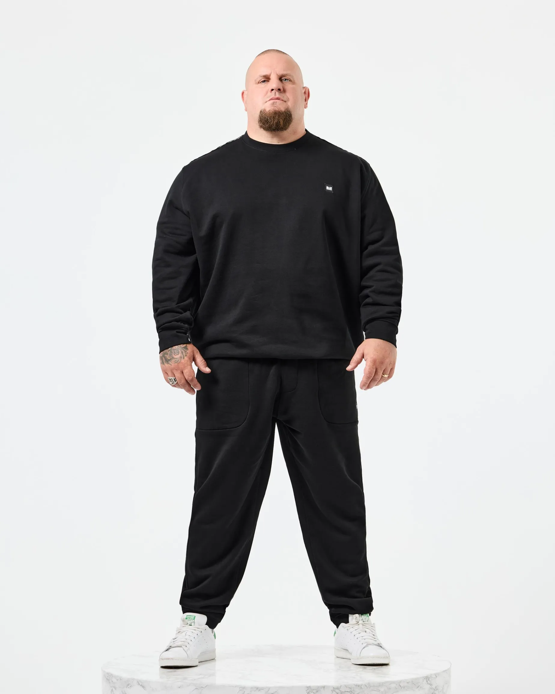 Plus Size - Vega Sweatshirt Black/Mid House Check