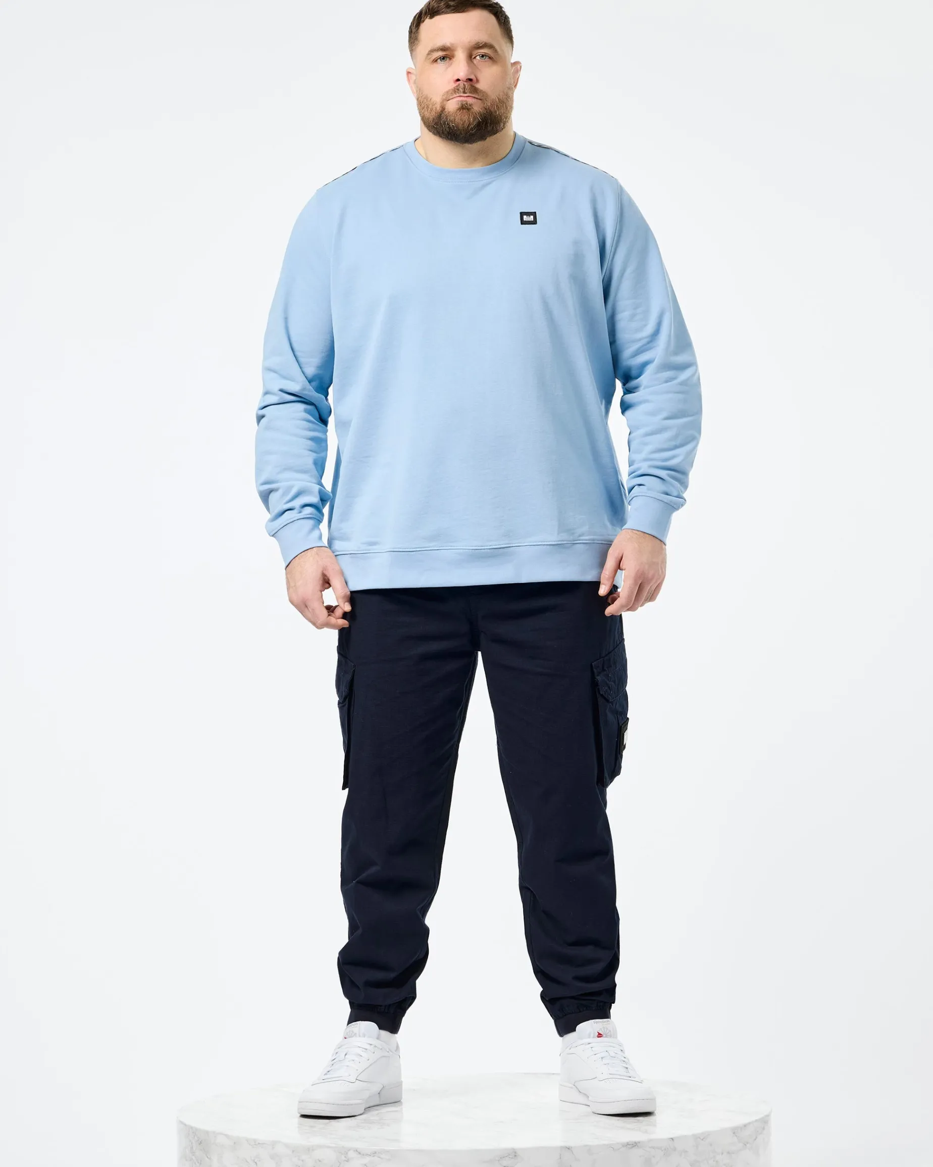 Plus Size - Vega Sweatshirt Sea Marine/Mid House Check