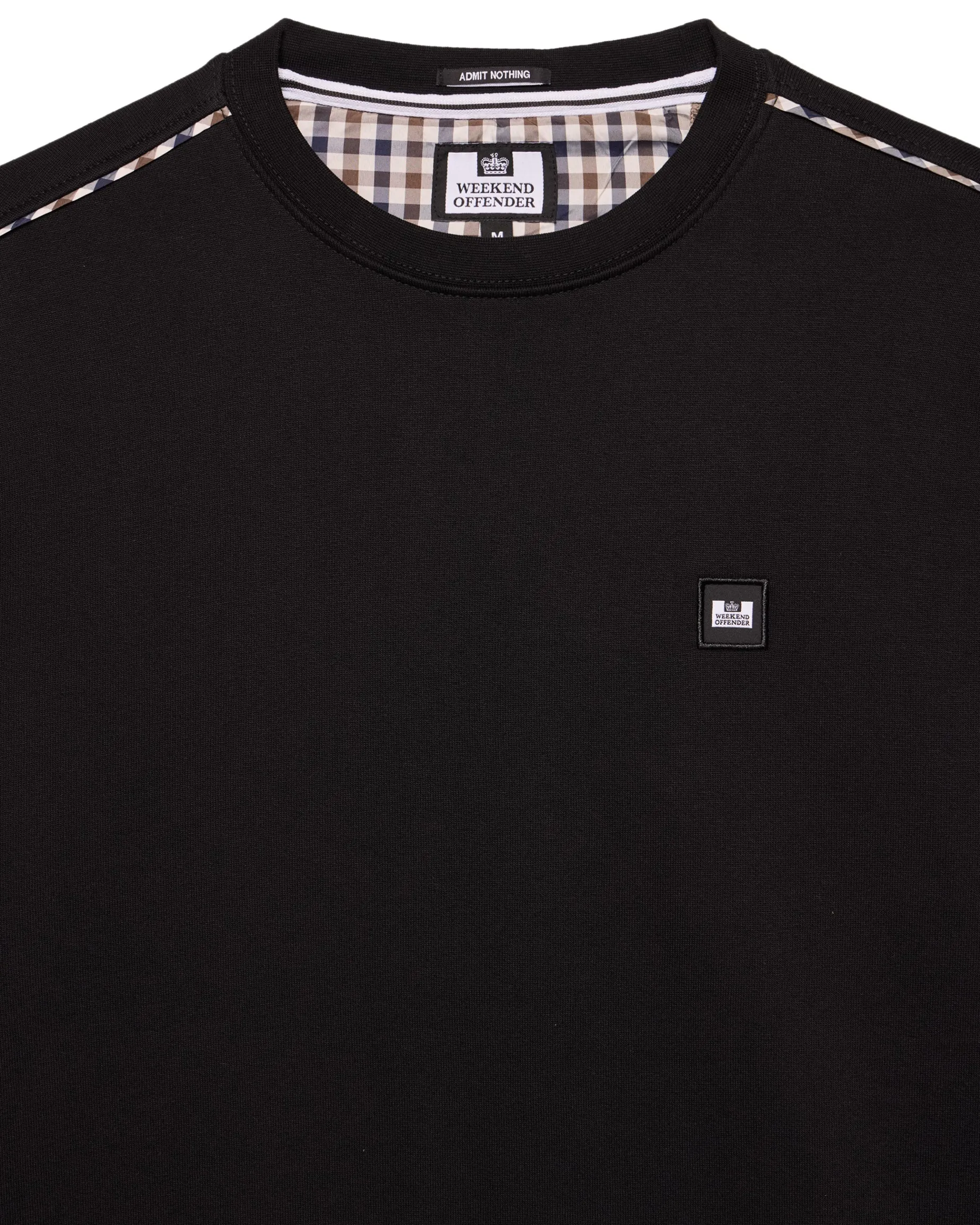 Plus Size - Vega Sweatshirt Black/Mid House Check