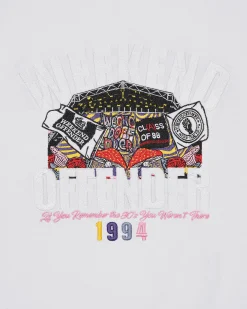 Pyramid Embroidered Graphic T-Shirt White