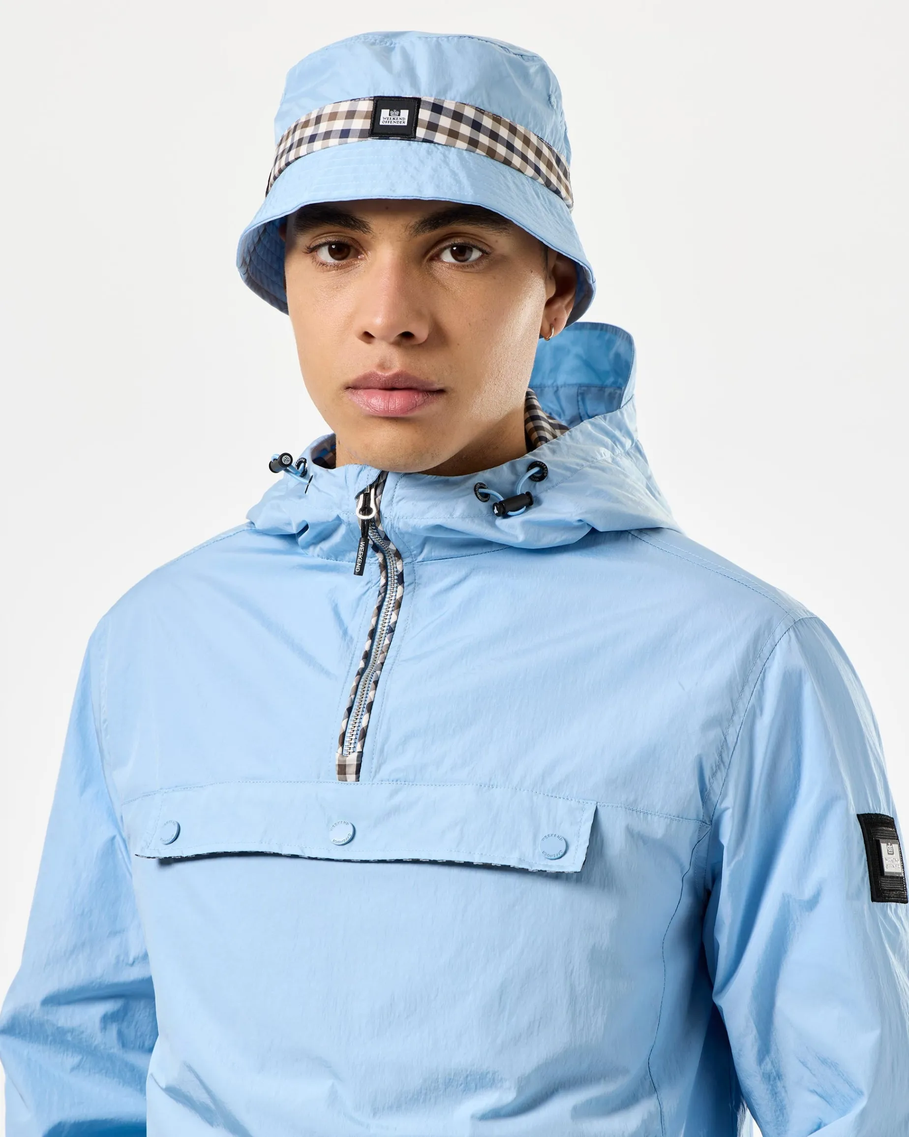 Queensland Bucket Hat Sea Marine/Mid House Check