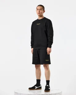 Raval Sweatshirt Black/Peridot Green