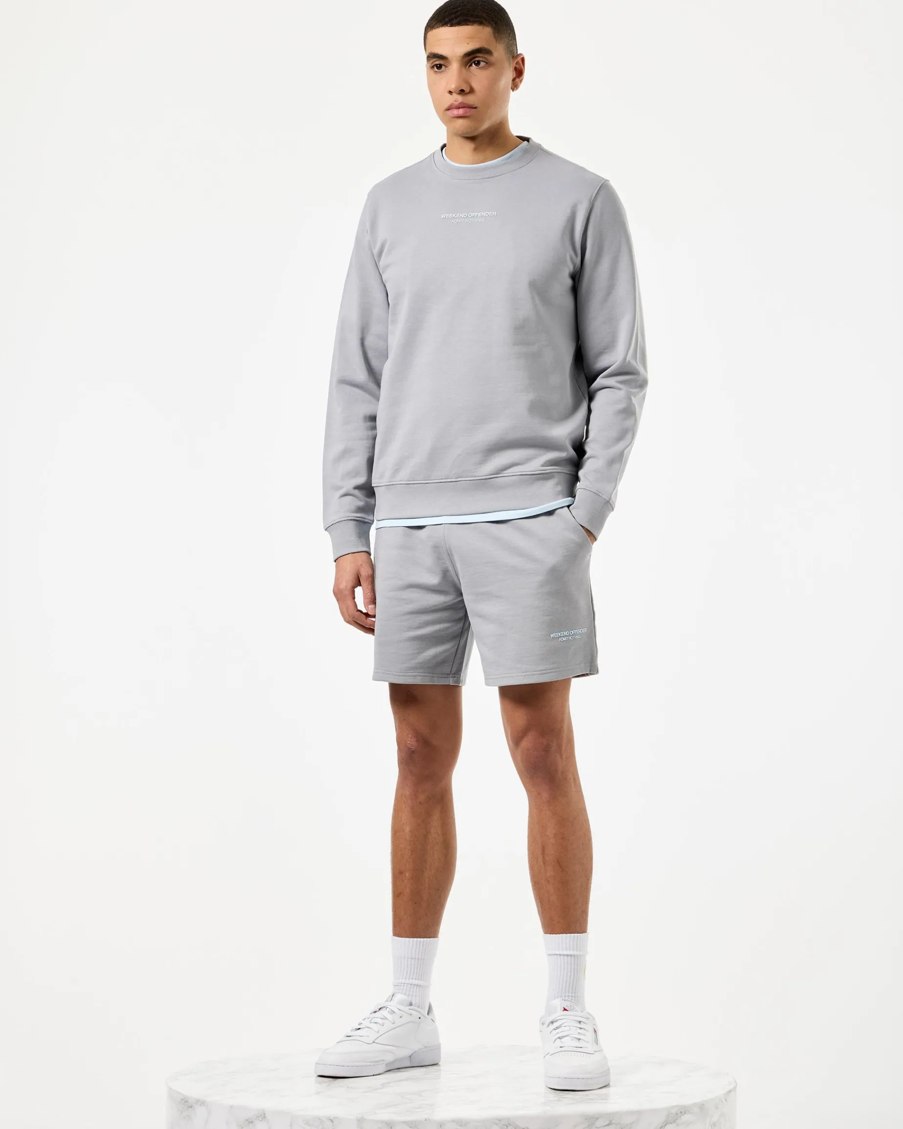 Raval Sweatshirt Smokey Grey/Ocean Wave Blue