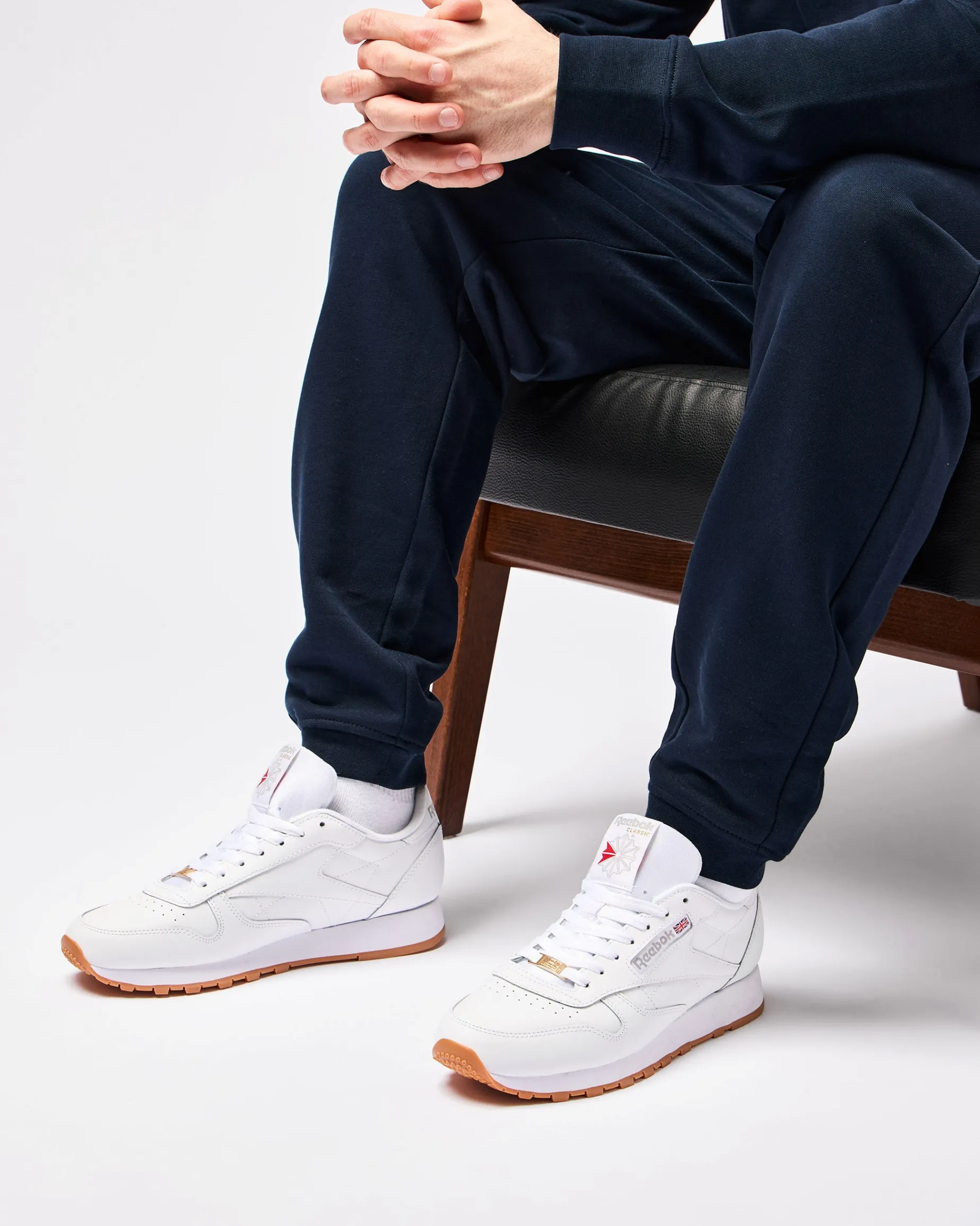 Reebok Classic Leather Trainers White/Gum