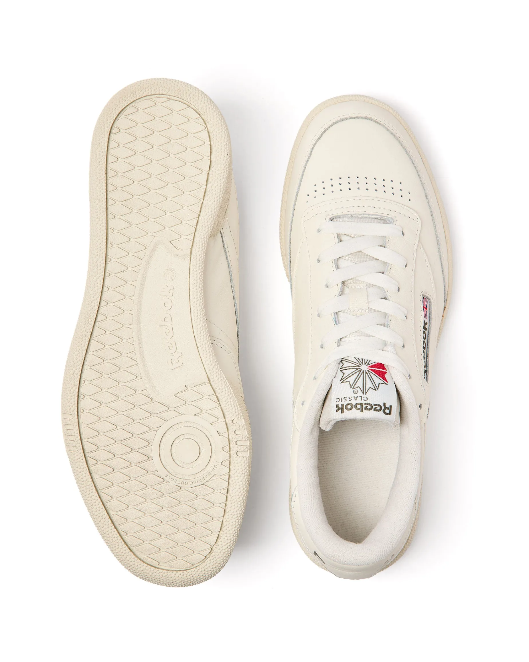 Reebok Club C 85 Trainers Chalk/Hunter Green