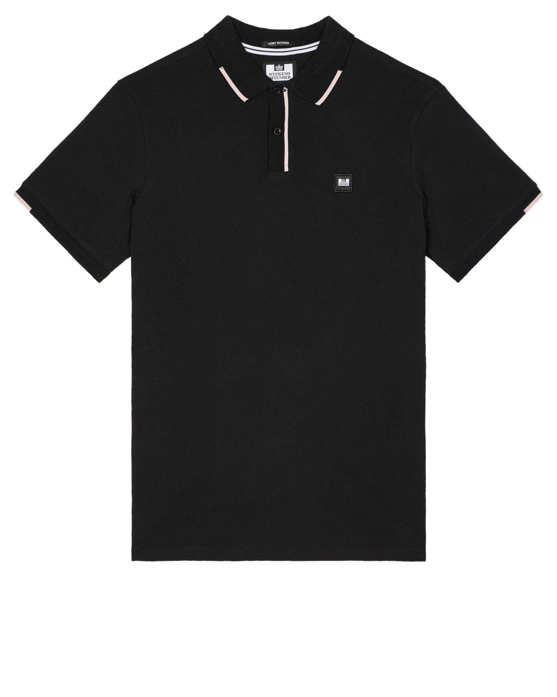 Rivas Polo Shirt Black/Pale Blush Pink