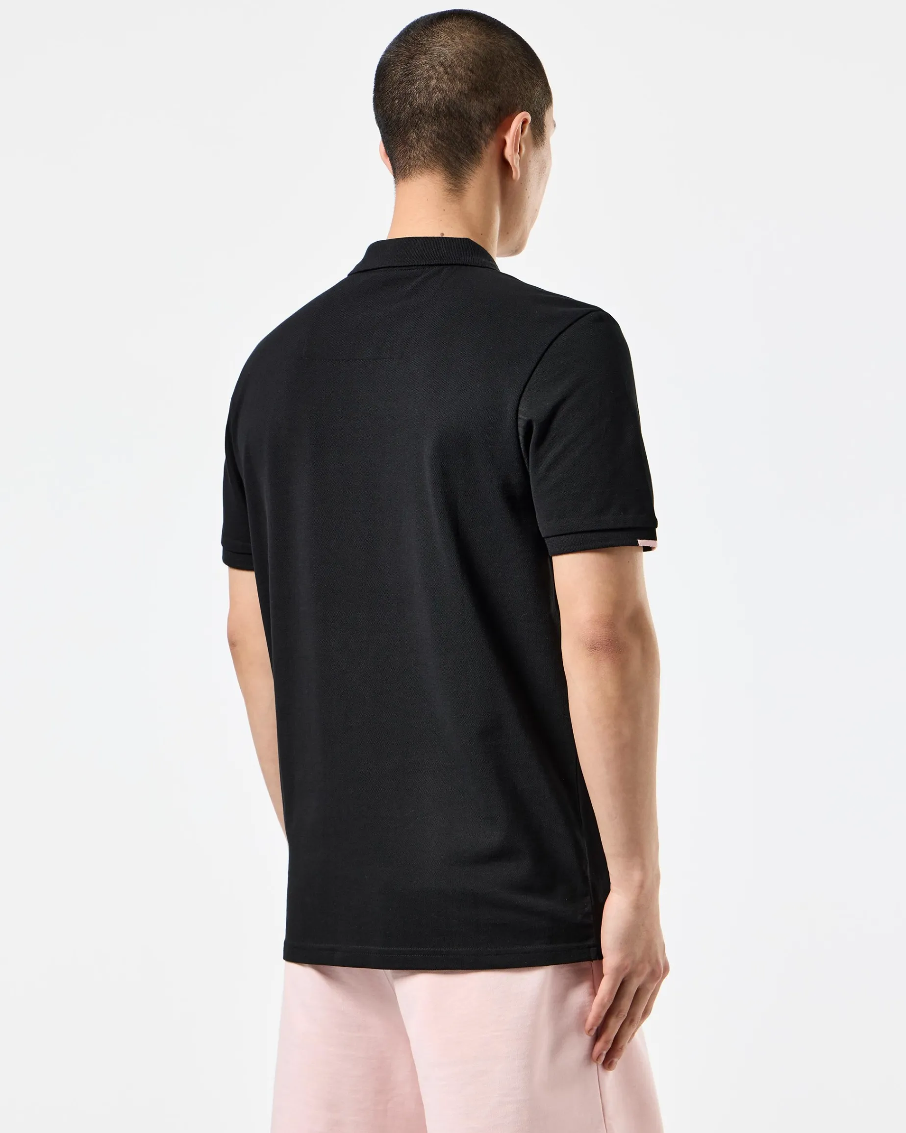 Rivas Polo Shirt Black/Pale Blush Pink