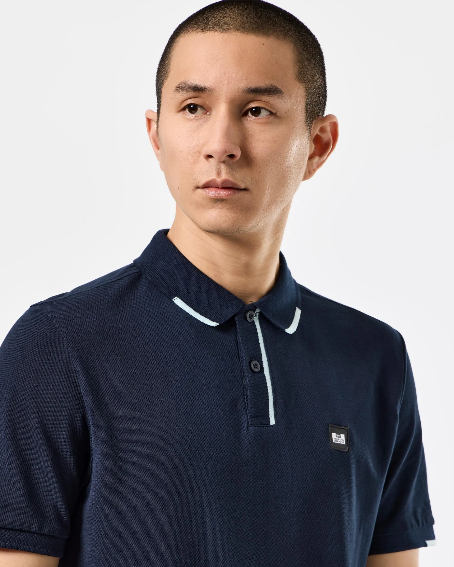 Rivas Polo Shirt Navy/Ocean Wave Blue