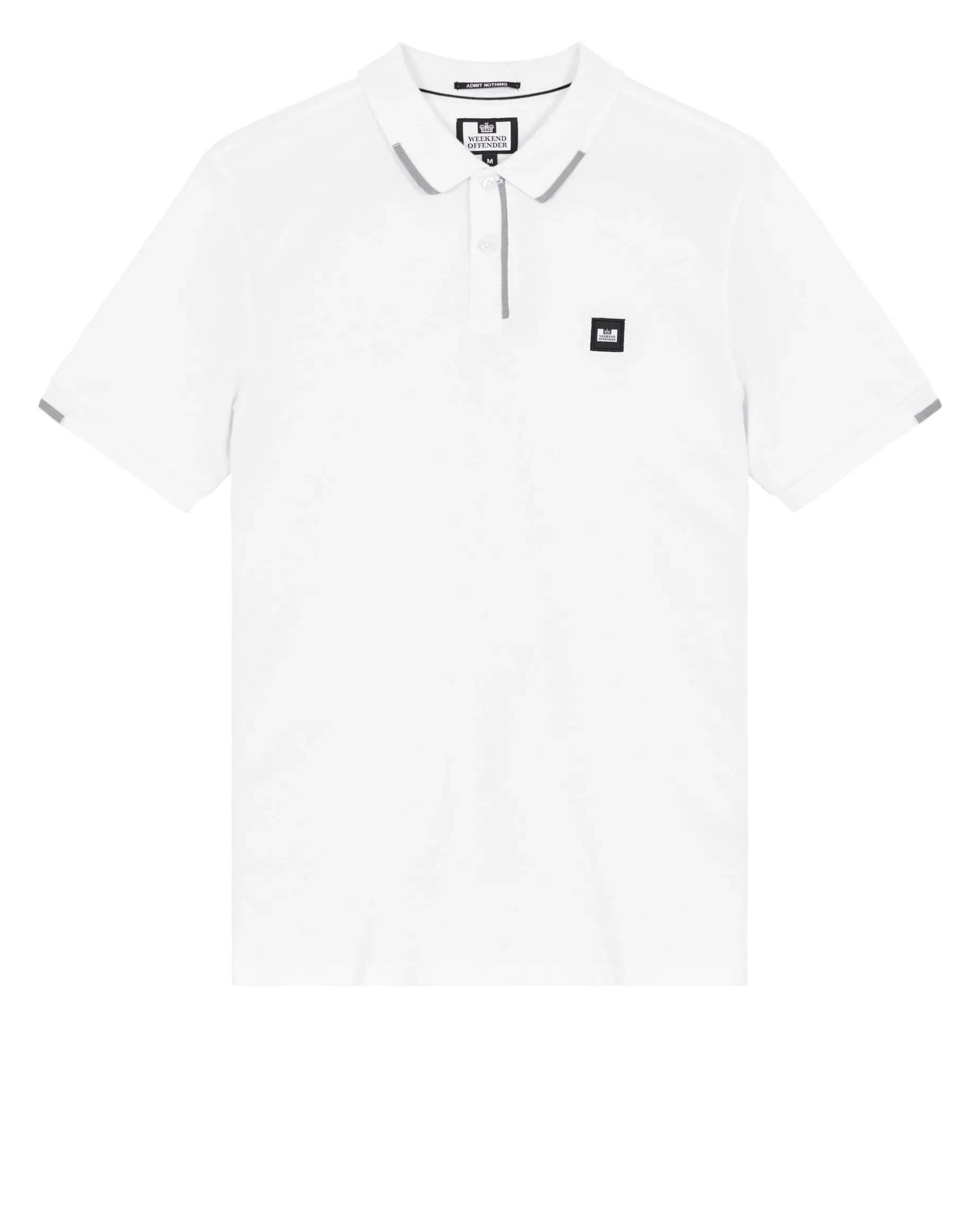 Rivas Polo Shirt White/Smokey Grey