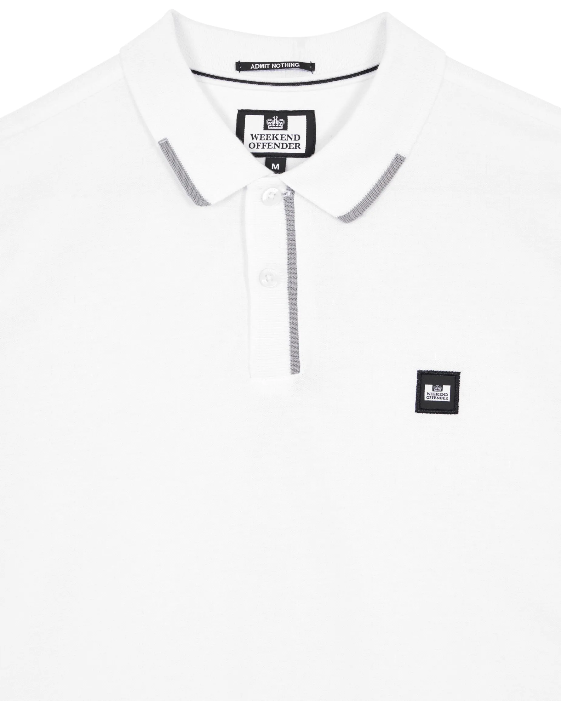 Rivas Polo Shirt White/Smokey Grey