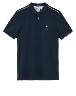 Sakai Polo Shirt Navy/Mid House Check