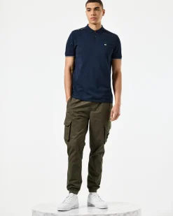 Sakai Polo Shirt Navy/Mid House Check