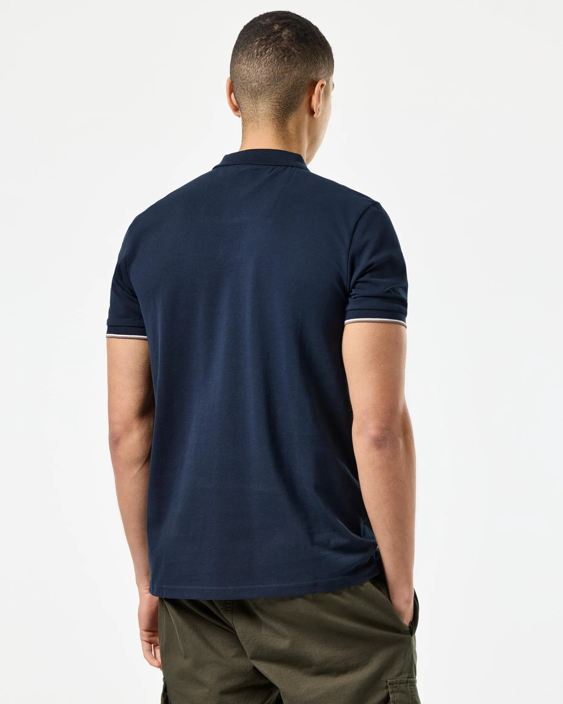Sakai Polo Shirt Navy/Mid House Check