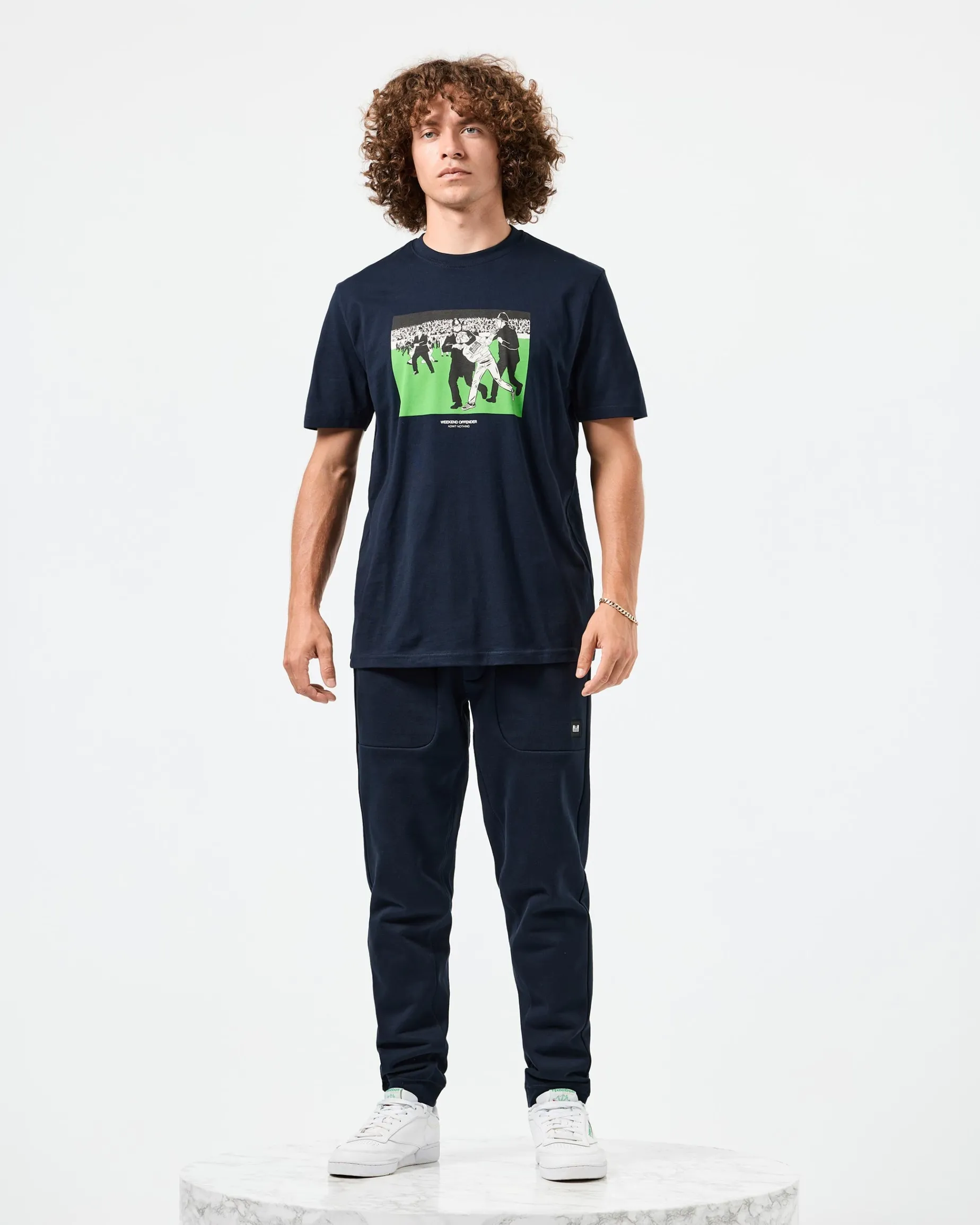 Saturday Kids Graphic T-Shirt Navy