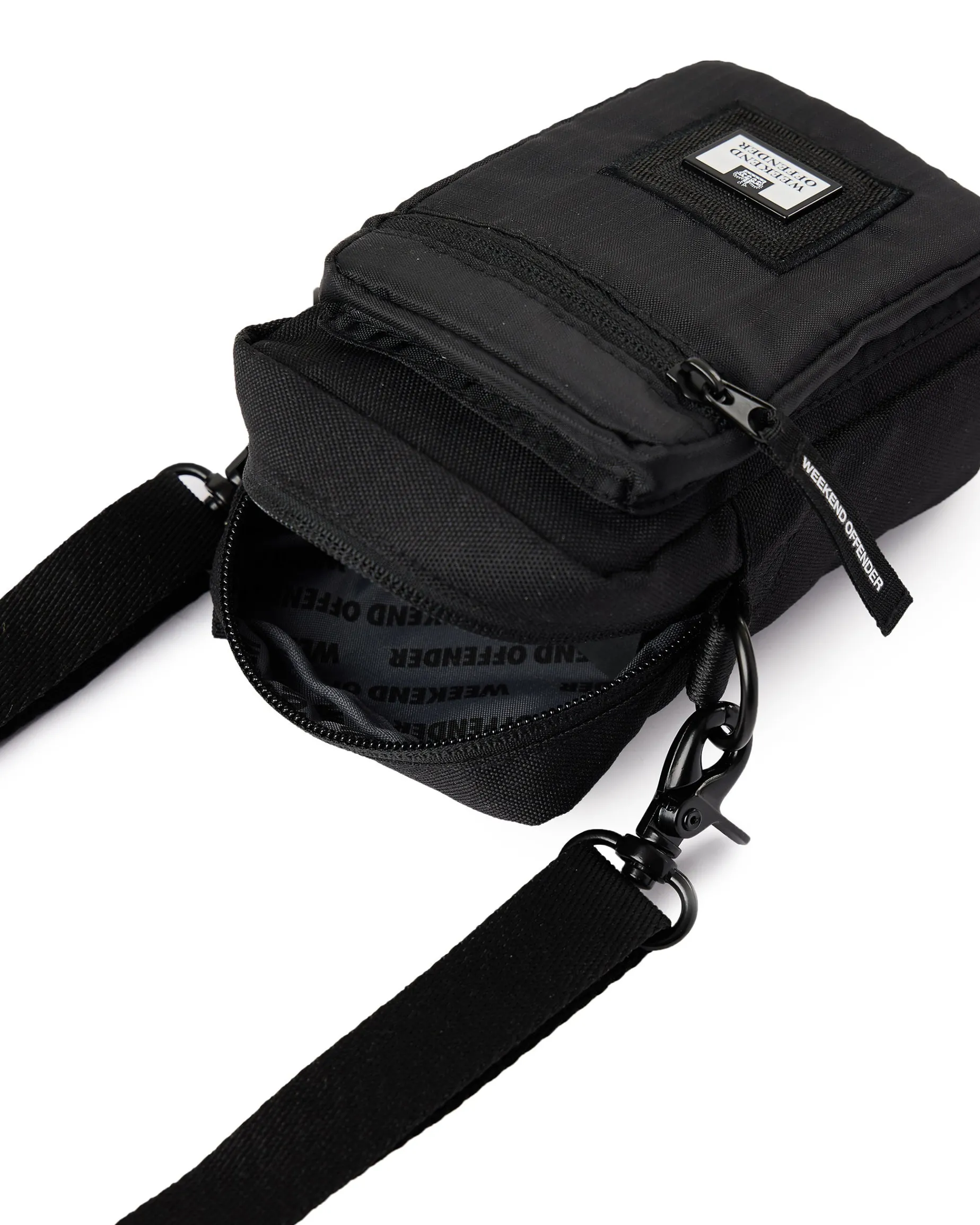 Small Crossbody Bag Black Ripstop