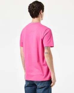 Smile Graphic T-Shirt Candy Pink