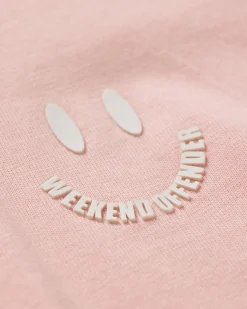 Smile Graphic T-Shirt Pale Blush Pink