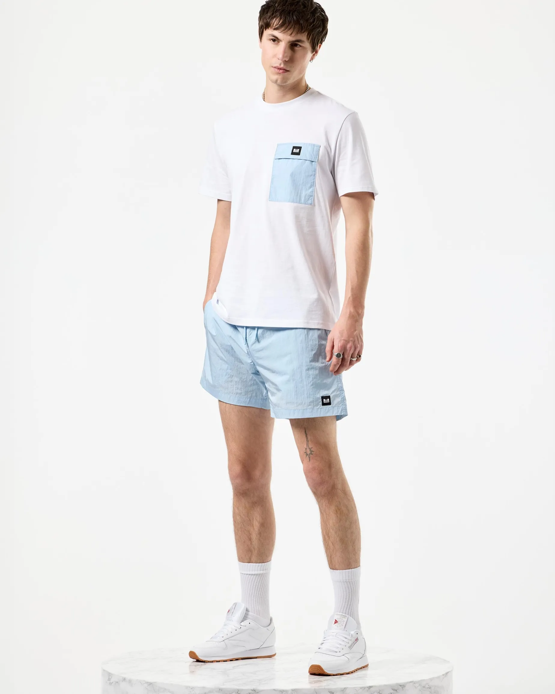 Stacks Swim Shorts Ocean Wave Blue