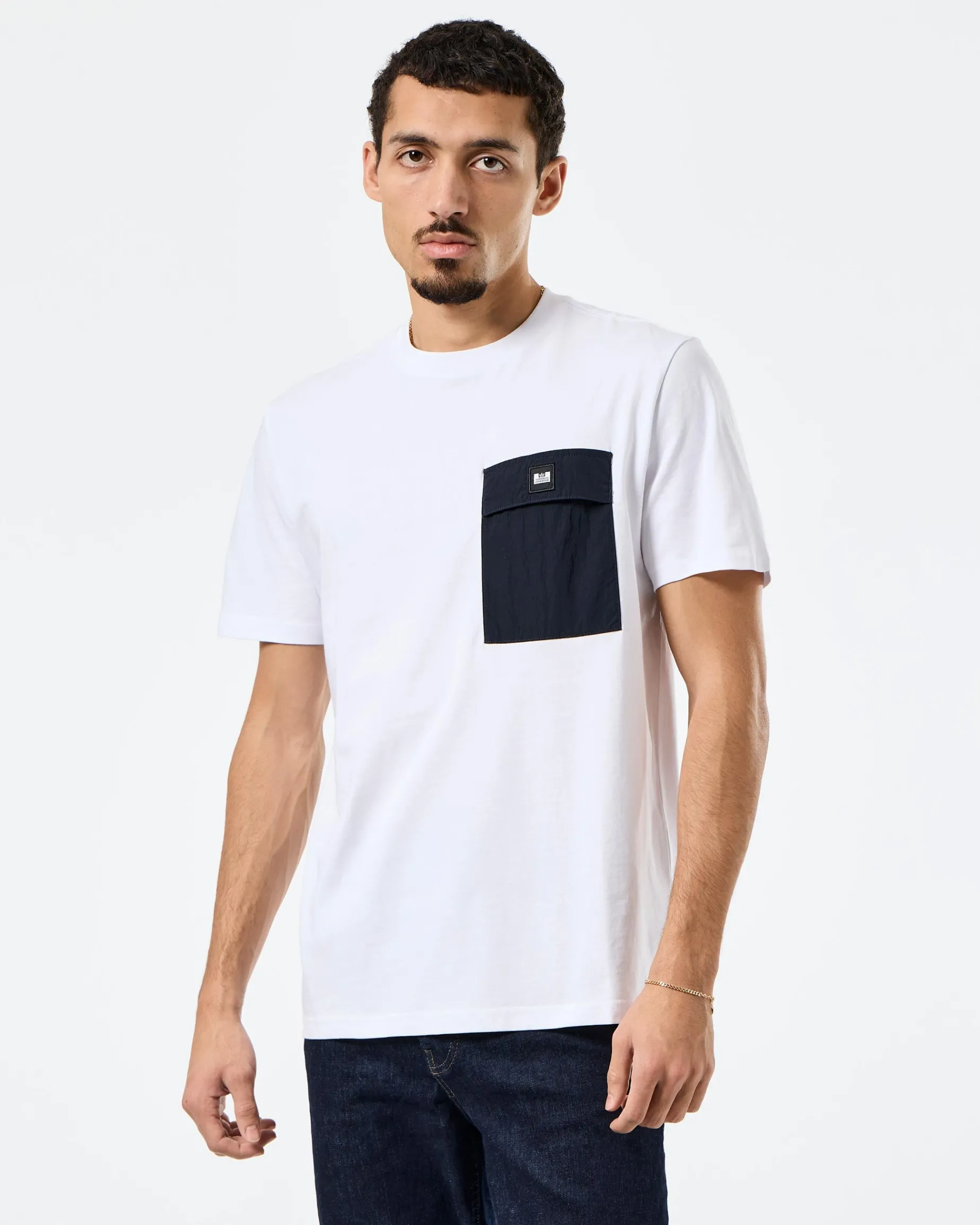 Stiniva T-Shirt White/Navy