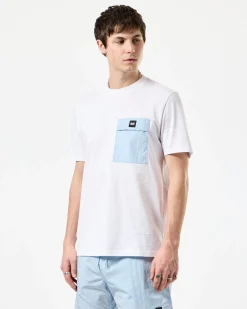 Stiniva T-Shirt White/Ocean Wave
