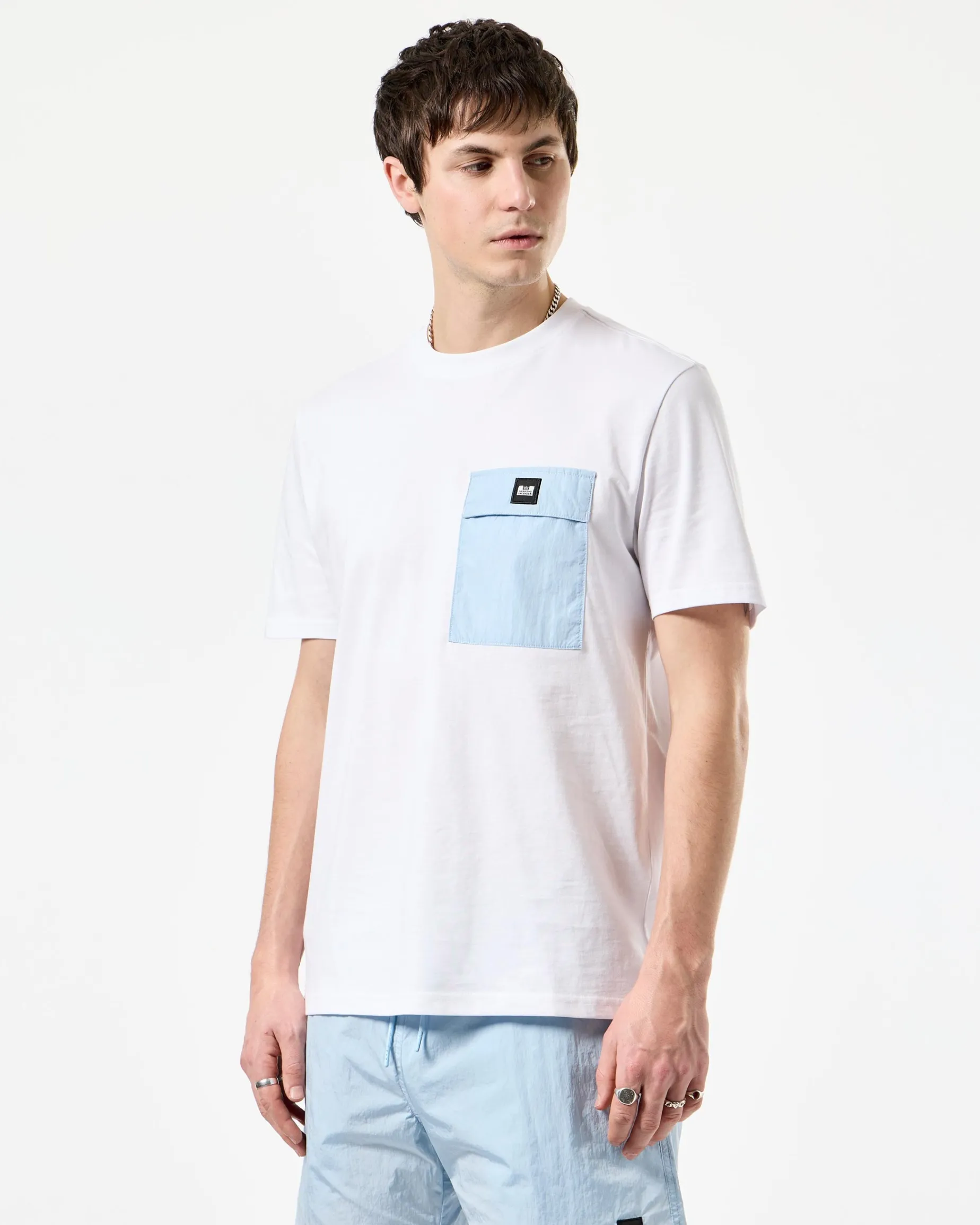 Stiniva T-Shirt White/Ocean Wave