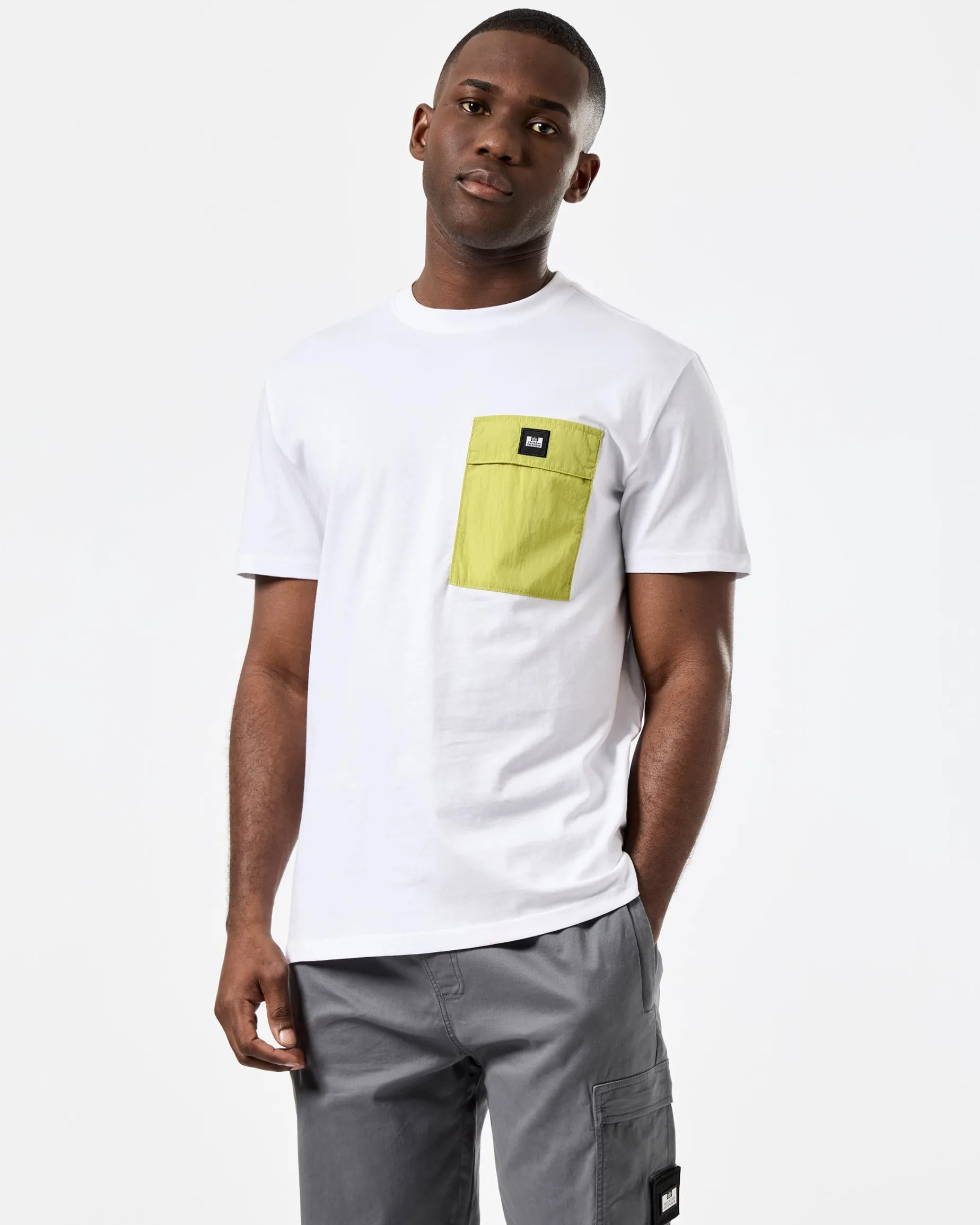 Stiniva T-Shirt White/Peridot Green