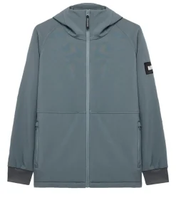 Stipe Softshell Jacket Zinc